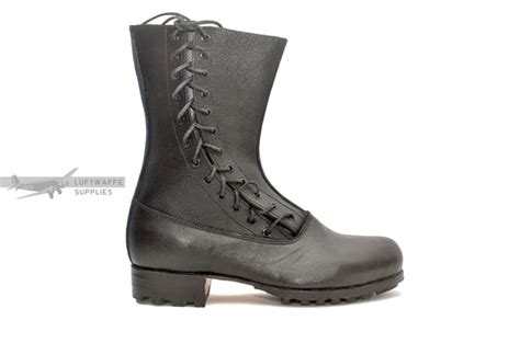 Side lacing Fallschirmjager boots with rubber sole 